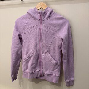 Lululemon Ivivva Hoodie | Girls 10 Scuba Sweatshirt Full Zip | Lilac